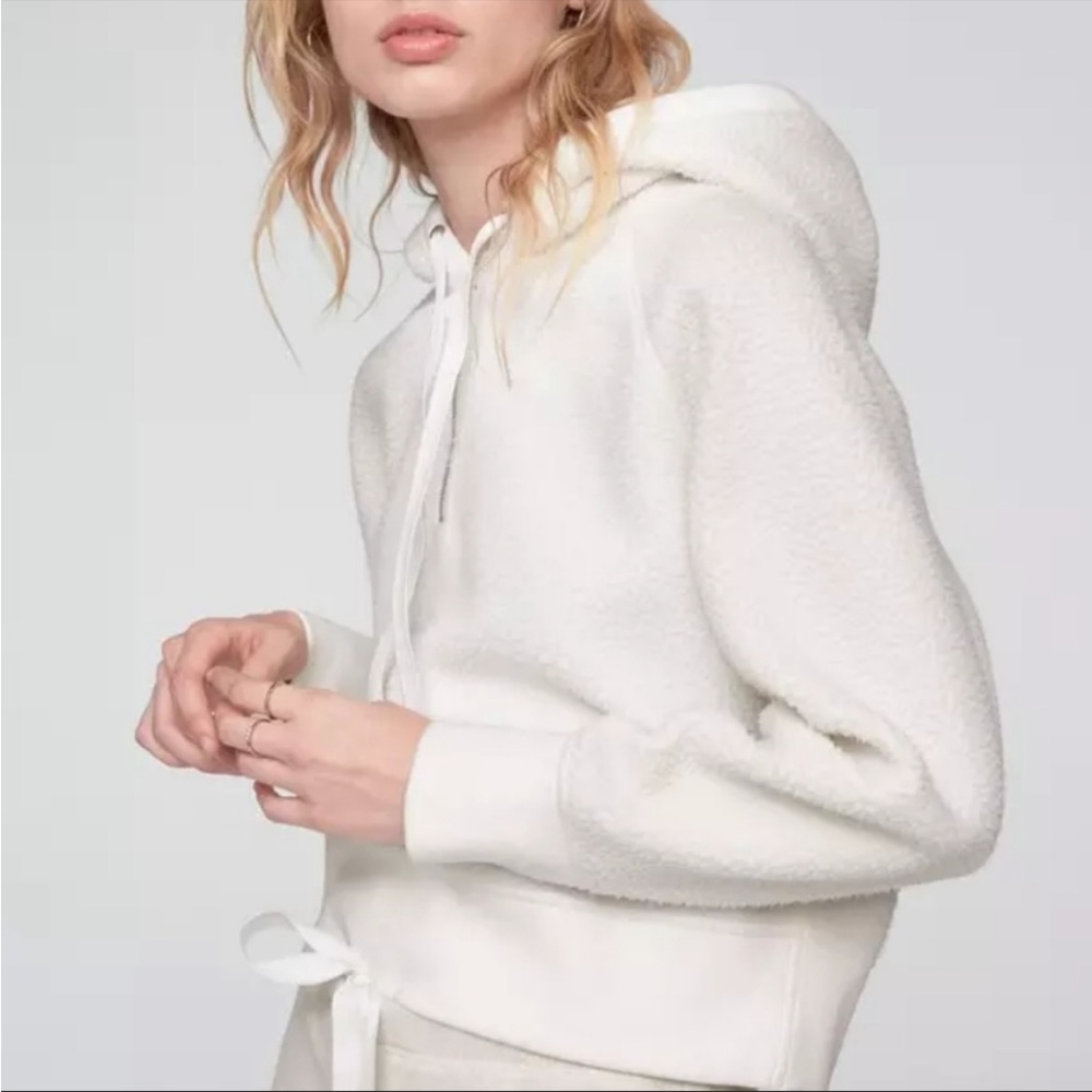 Gently Used! Rag & Bone Ivory Sherpa Hoodie in XS